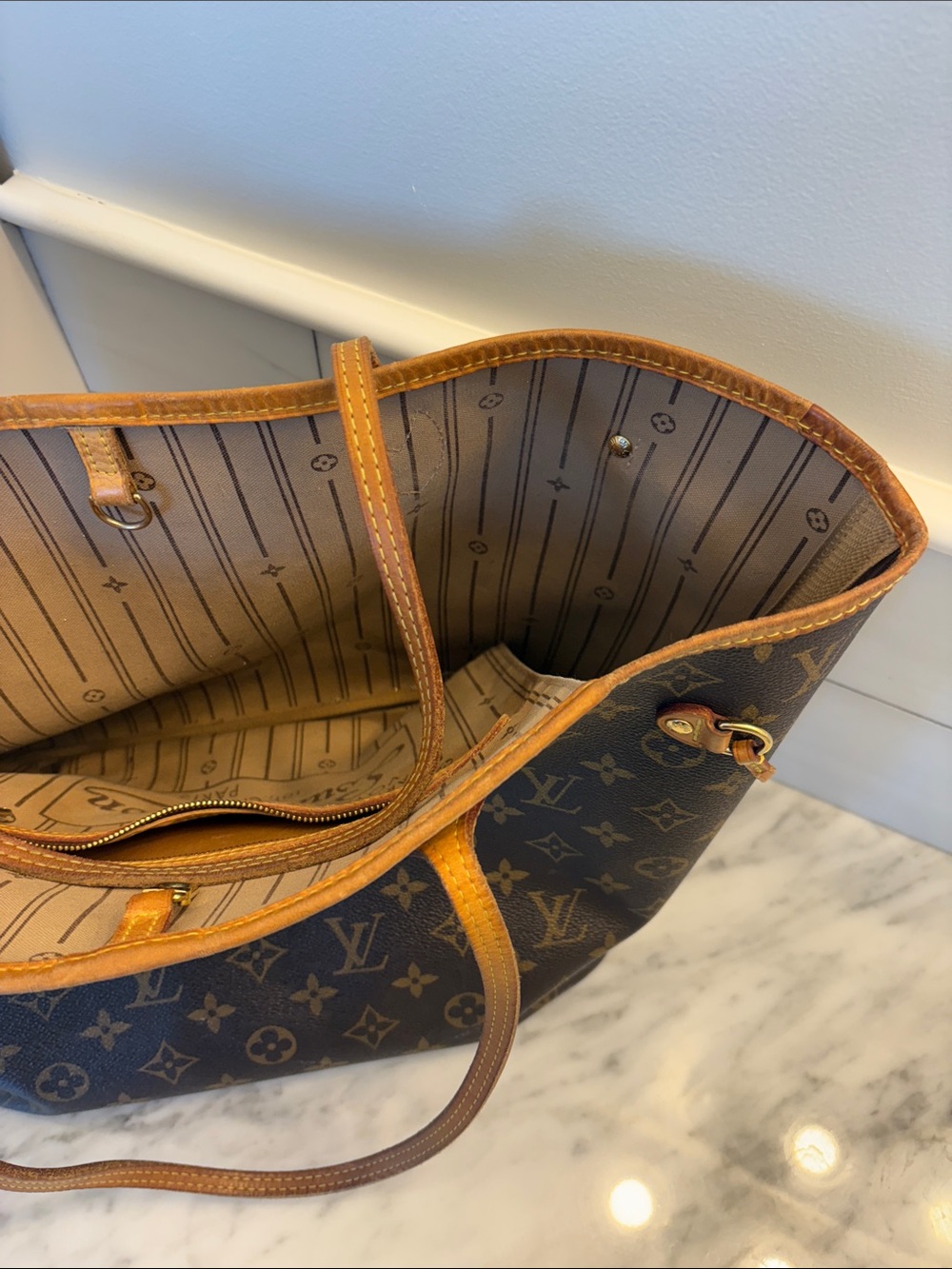 Vintage Louis Vuitton Monogram Canvas Neverfull MM - Picture 3 of 16